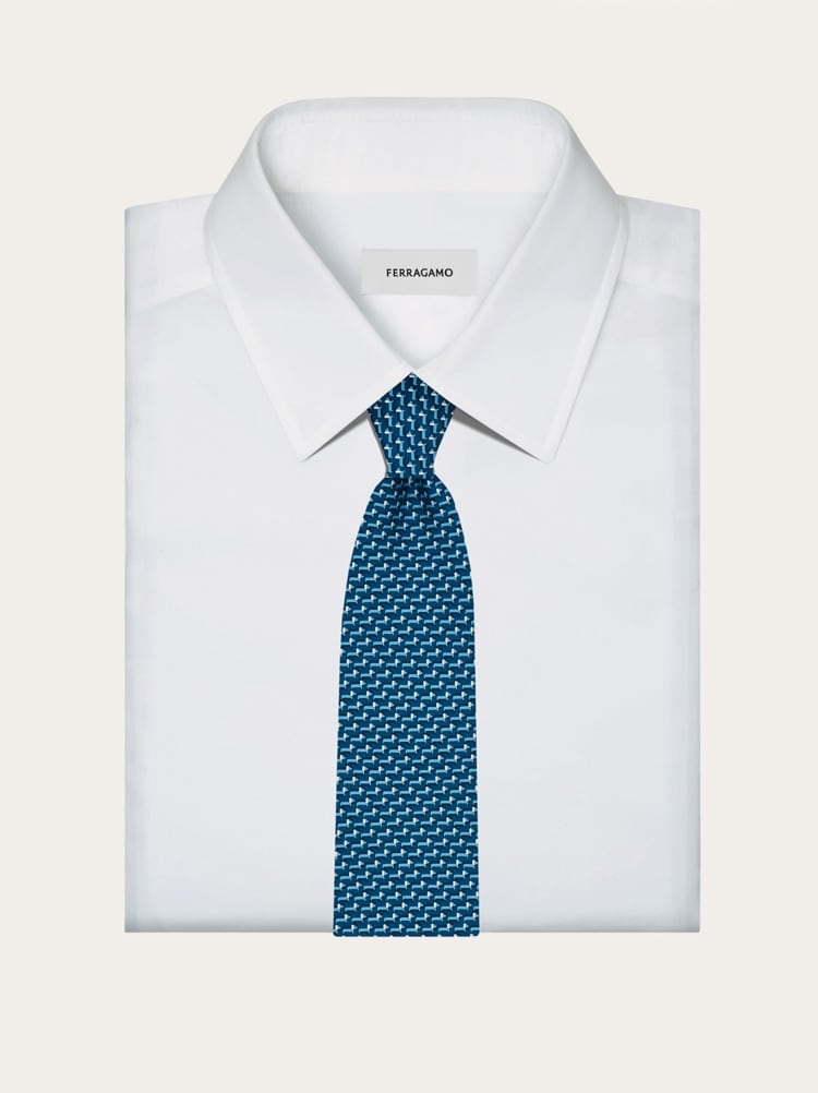 Corbata de seda estampado Teckel Gallery image 4