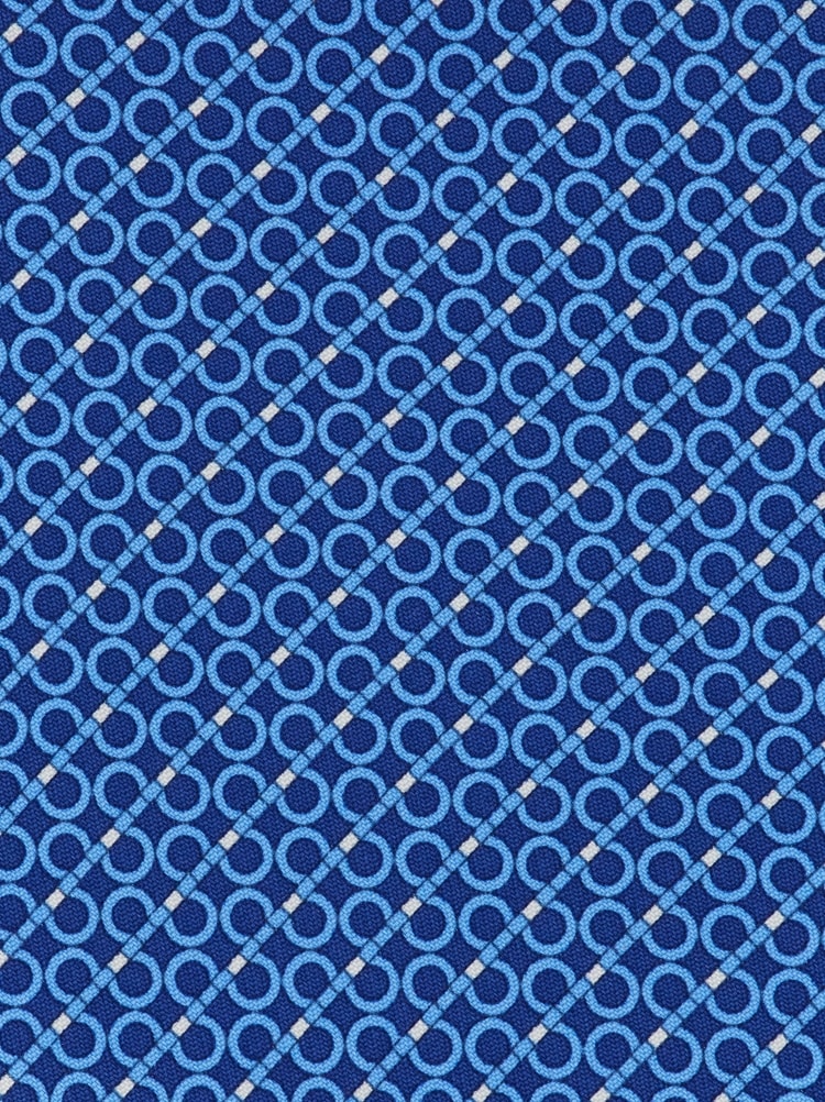 간치니 레지멘탈 프린트 실크 타이 Gallery image 2