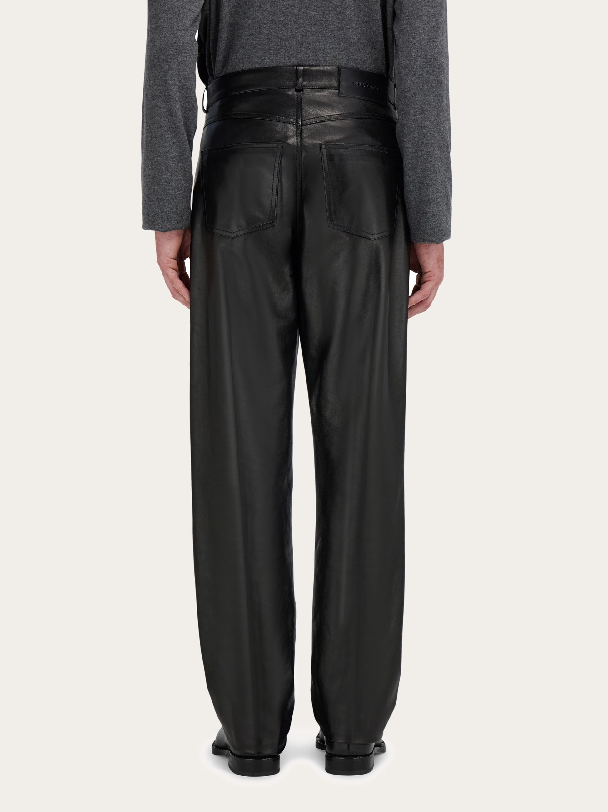 Five pocket nappa trousers - Men | Ferragamo