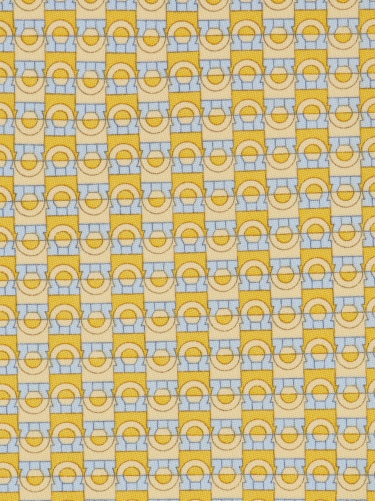 Gancini bicolor print silk tie Gallery image 2