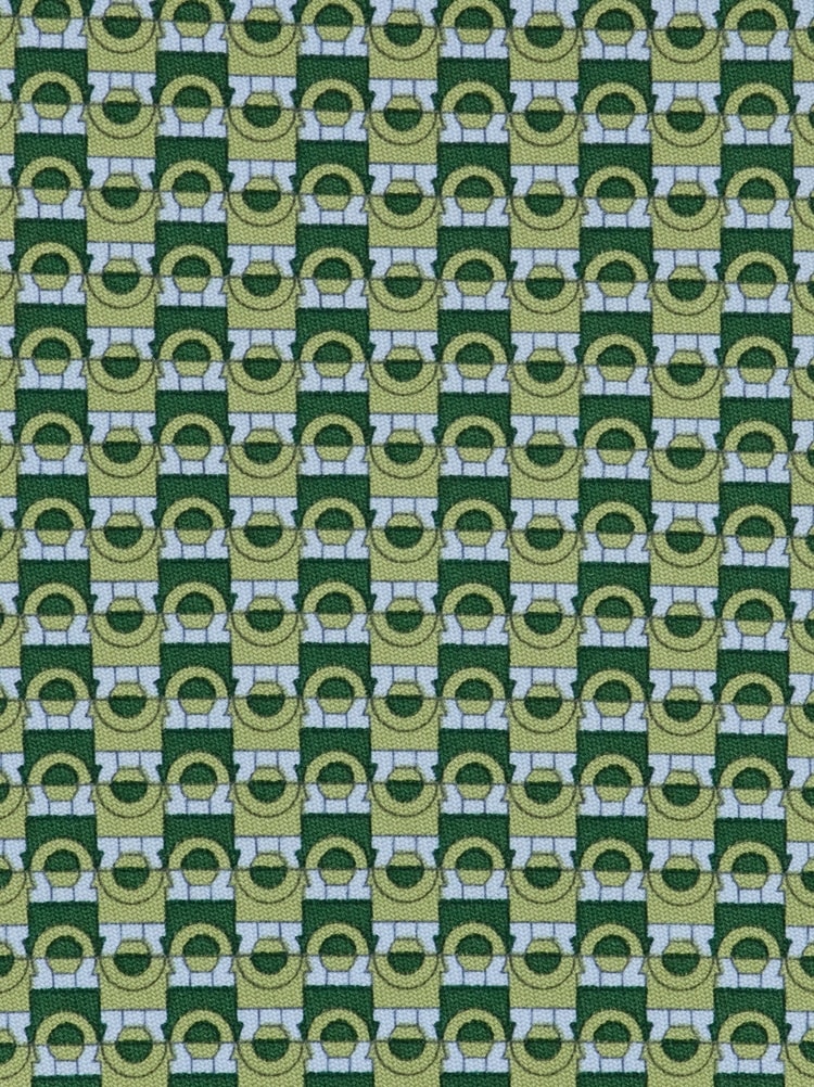 Gancini bicolor print silk tie Gallery image 2