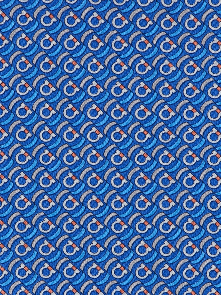 Brackets print silk tie Gallery image 2