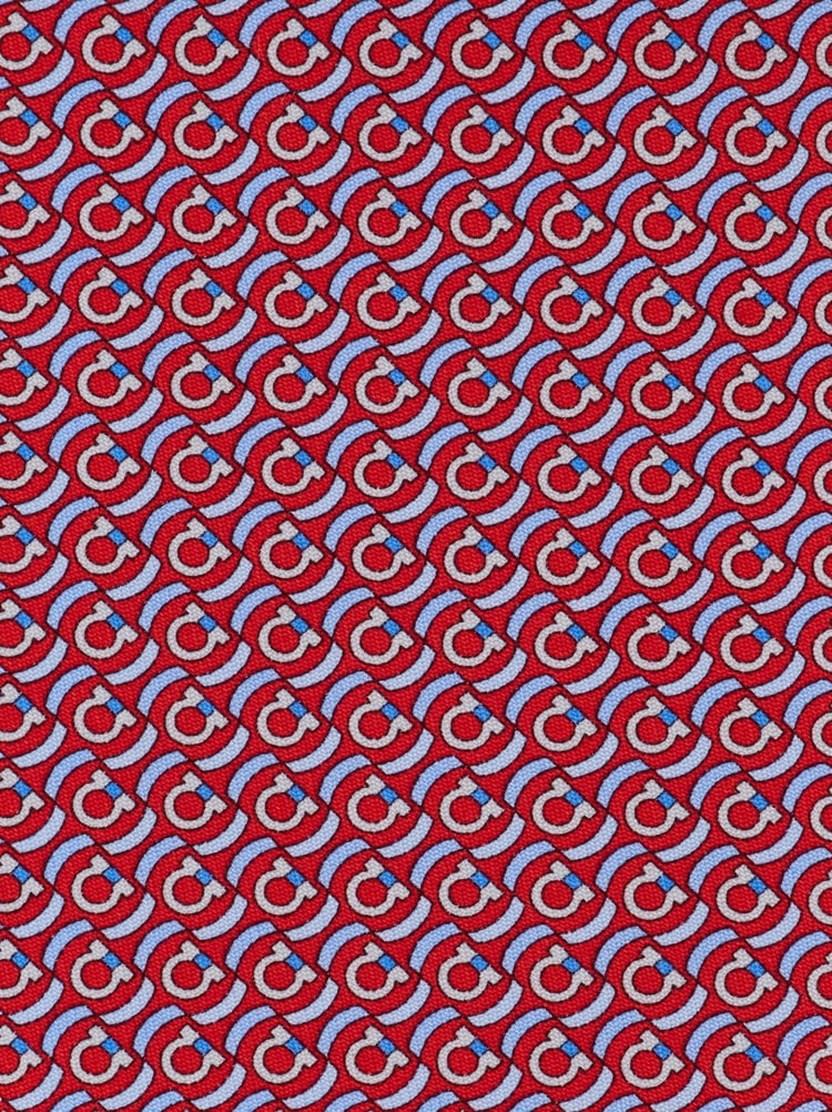 Brackets print silk tie Gallery image 2