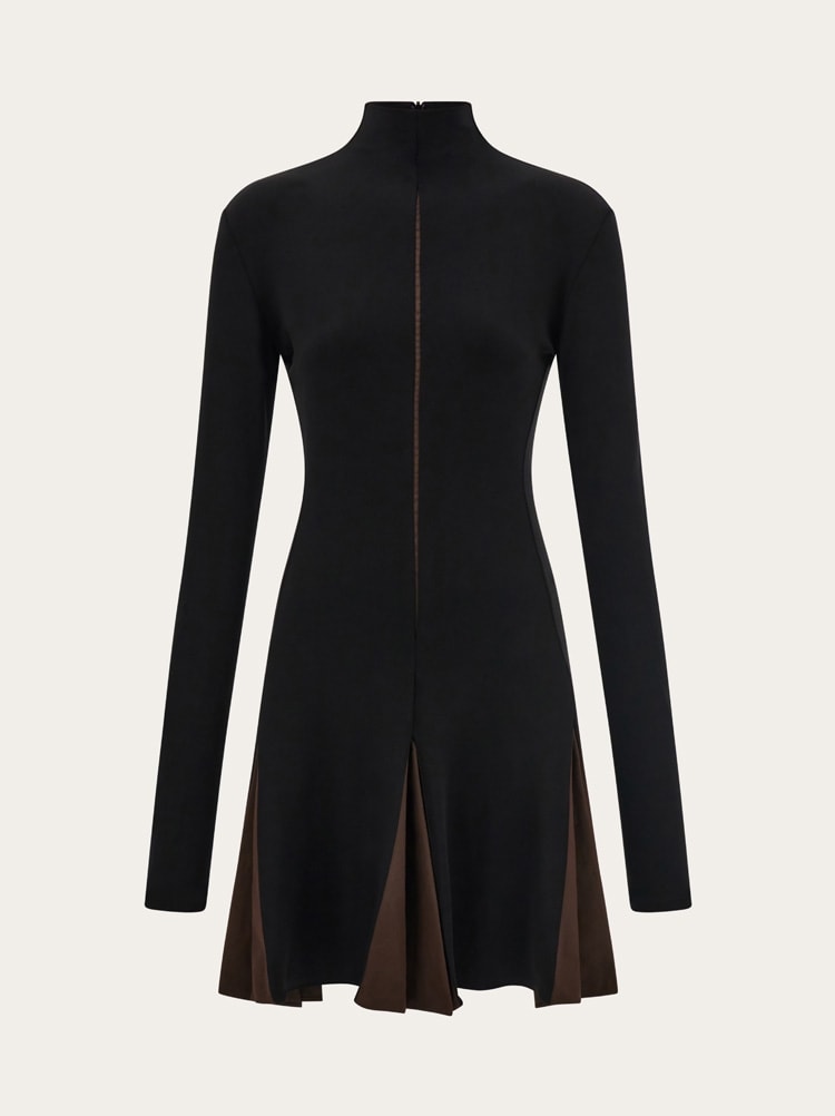 Dress with contrasting inserts Gallery image 1