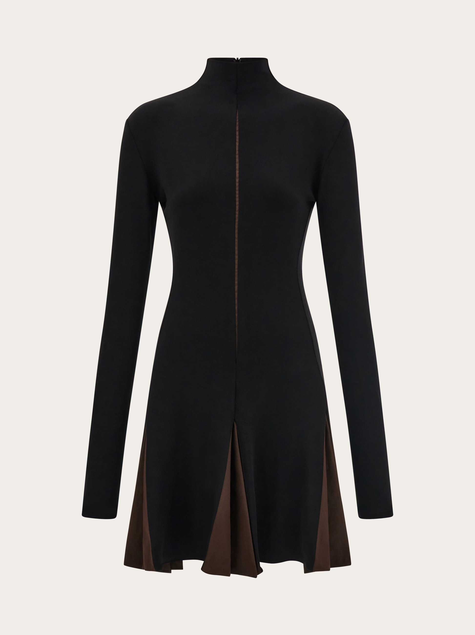 Dress with contrasting inserts - Women | Ferragamo