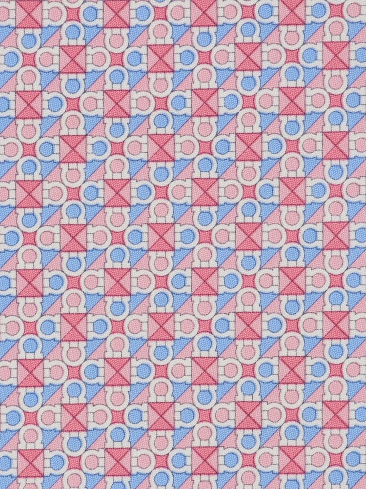 Gancini square print silk tie Gallery image 2