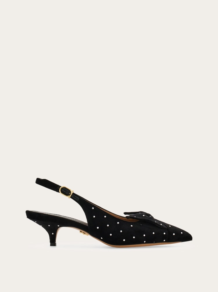 Slingback with bow detail Gallery image 1