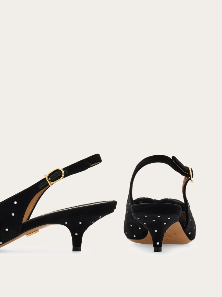 Slingback with bow detail Gallery image 6