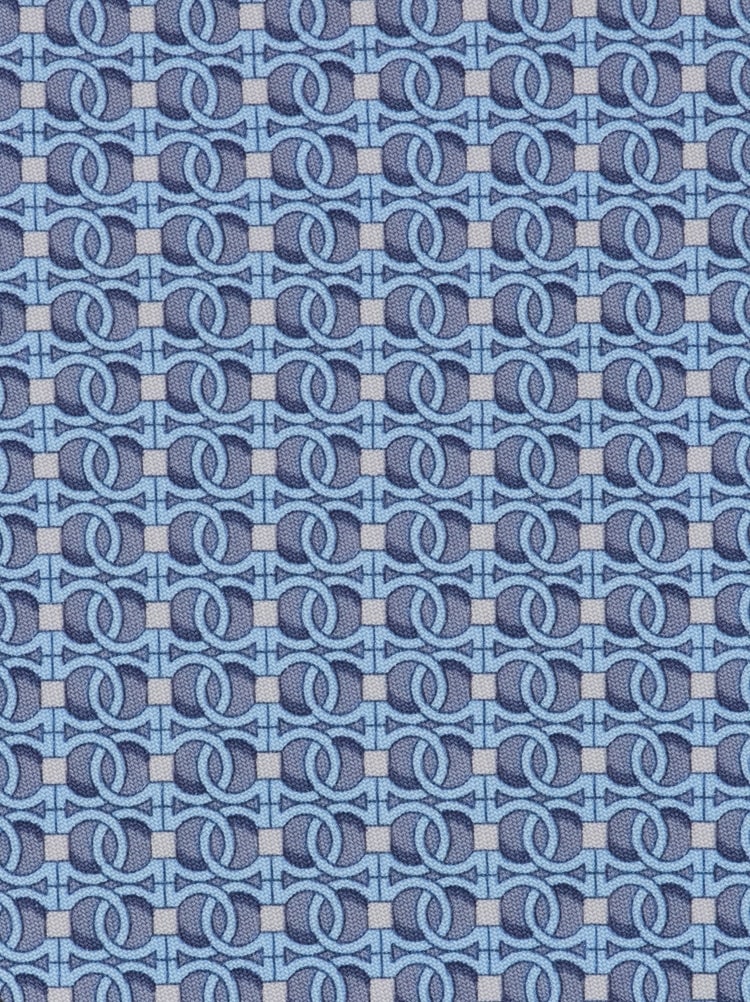 Gancini chain print silk tie Gallery image 2