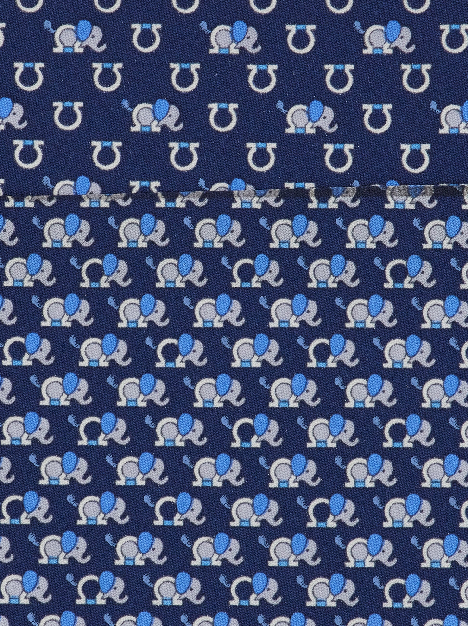 Elephant print silk tie - Men | Ferragamo
