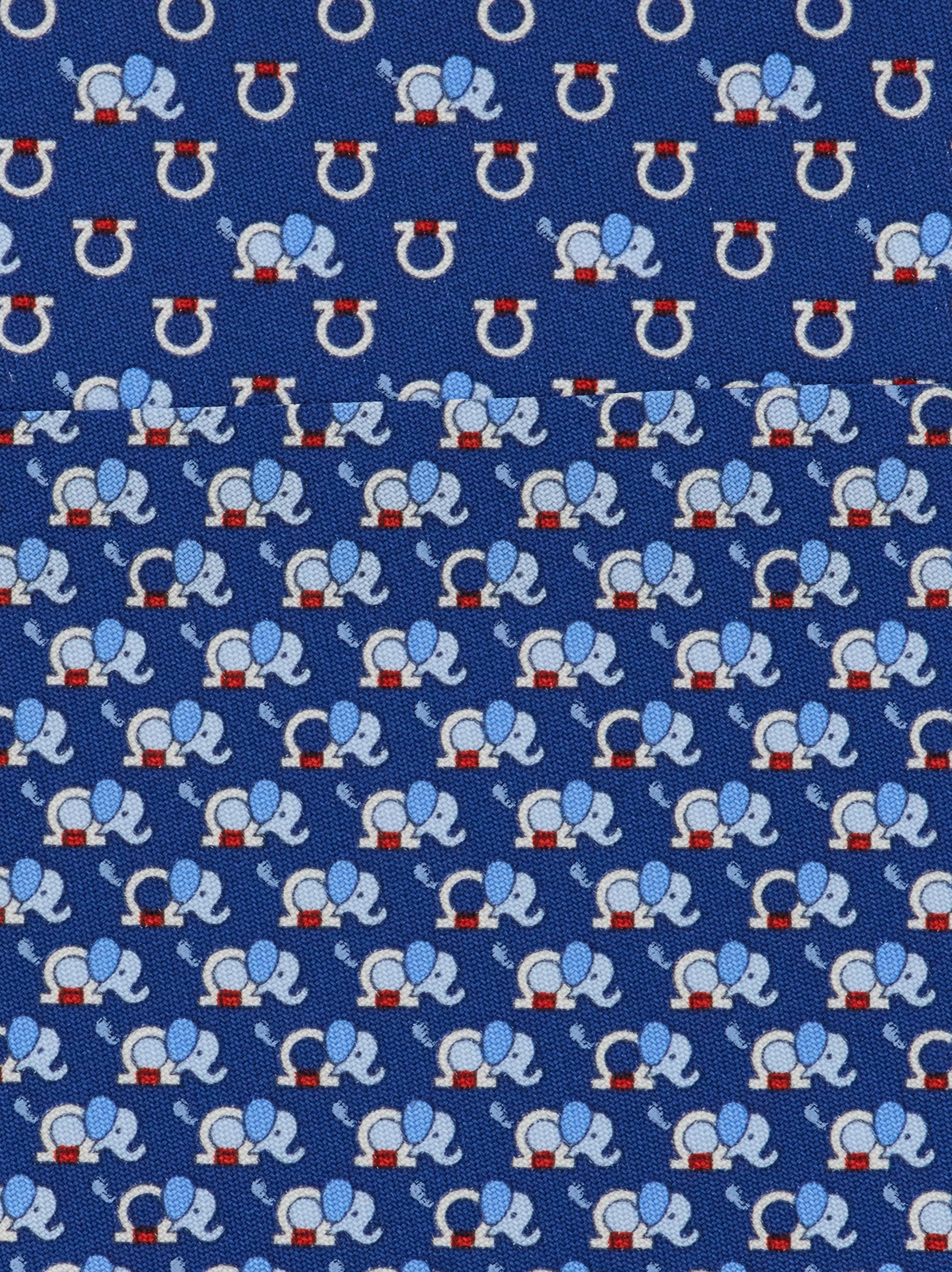 Elephant print silk tie - Men | Ferragamo