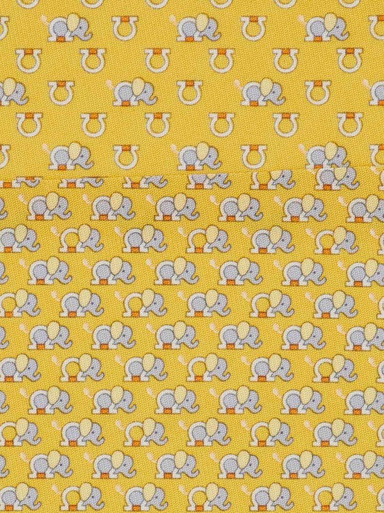 Cravatta in seta stampa Elefantino Gallery image 2