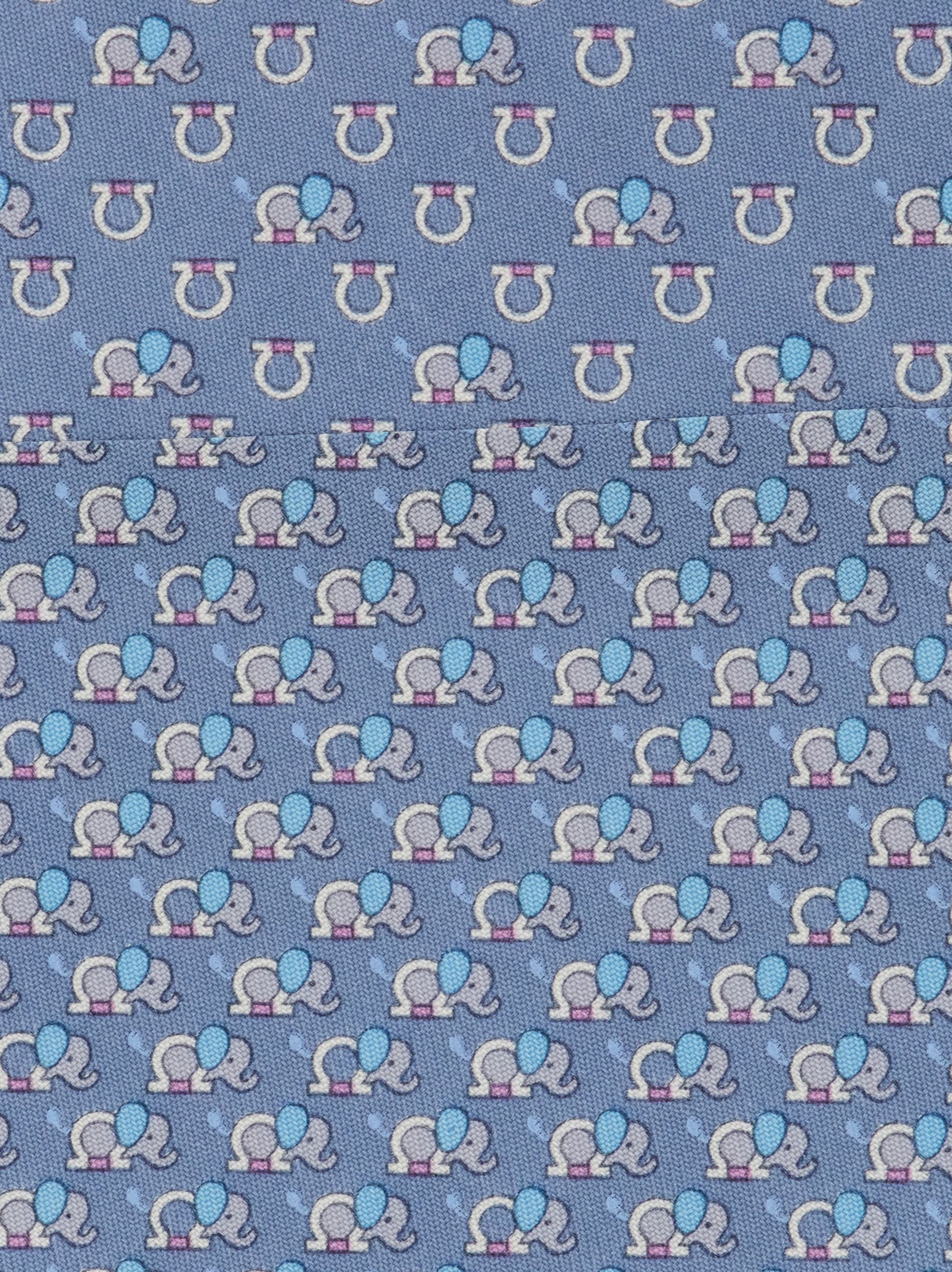 Elephant print silk tie - Men | Ferragamo