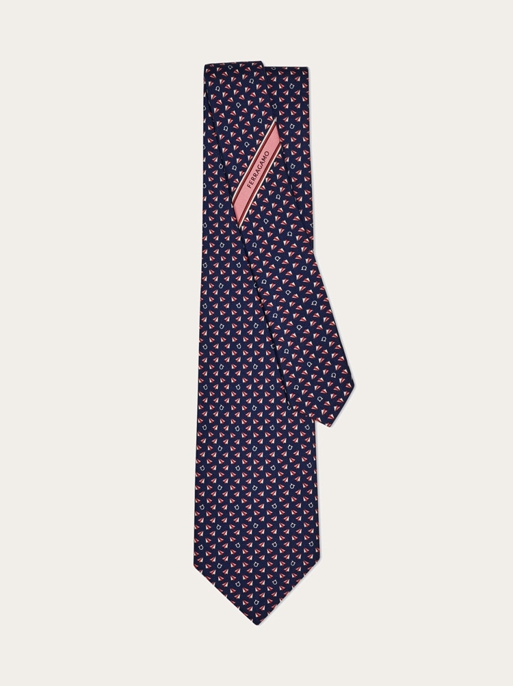 Mail print silk tie Gallery image 3