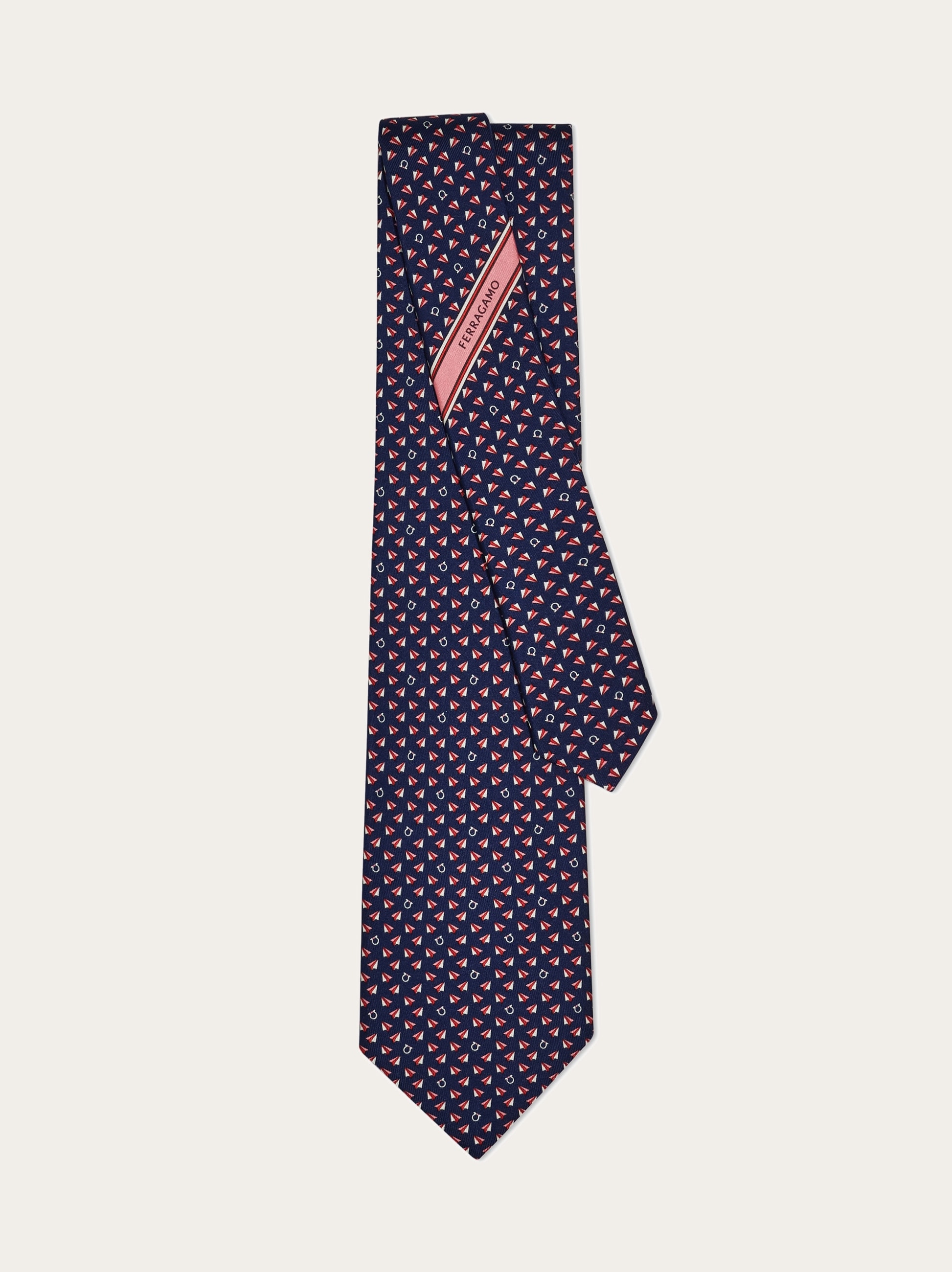 Mail print silk tie - Men | Ferragamo
