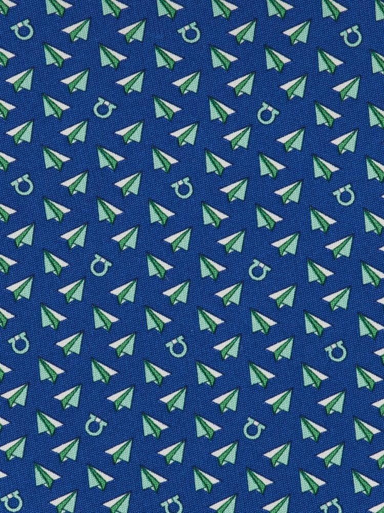 Mail print silk tie Gallery image 2