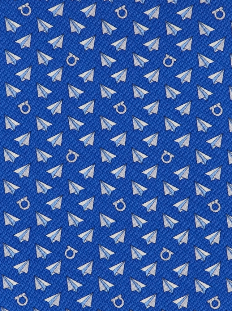 Mail print silk tie Gallery image 2