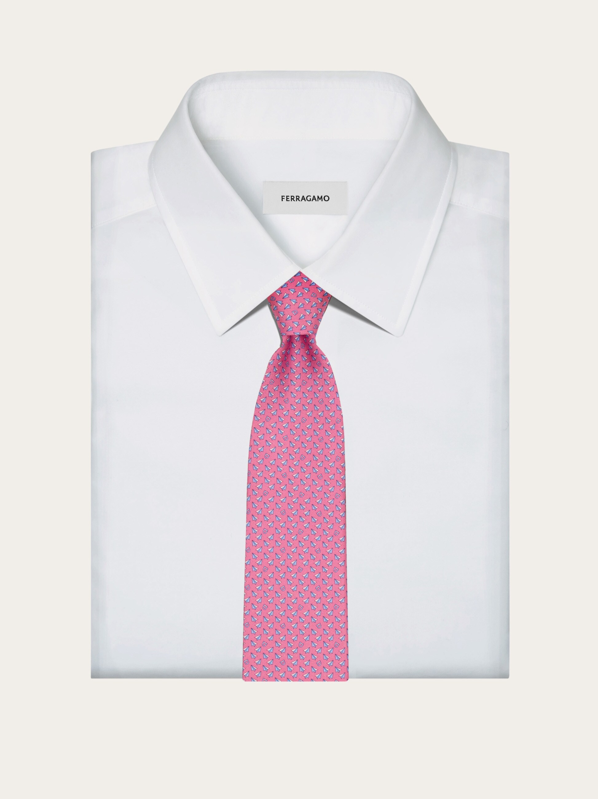Mail print silk tie - Men | Ferragamo
