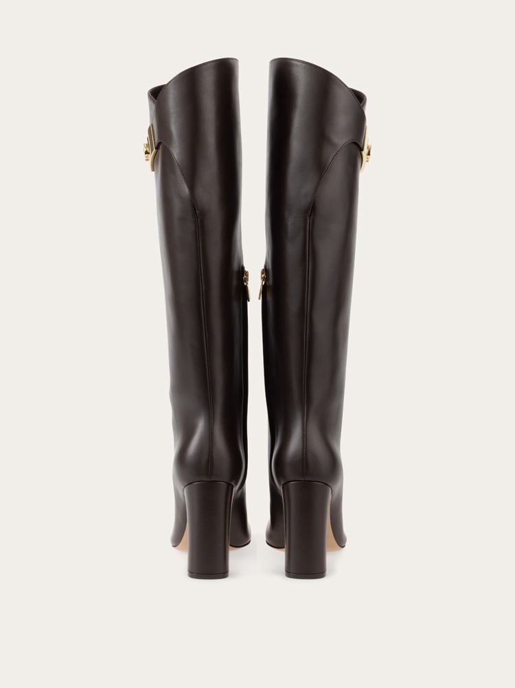 Knee high boot with Hug buckle detail Gallery image 5