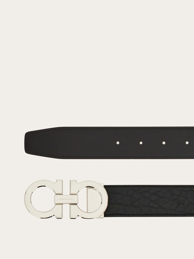Reversible and adjustable Gancini belt