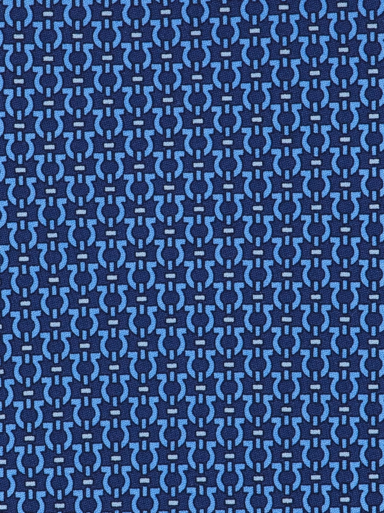 Gancini print silk tie Gallery image 2