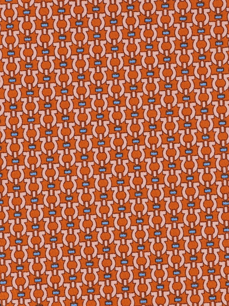 Gancini print silk tie Gallery image 2