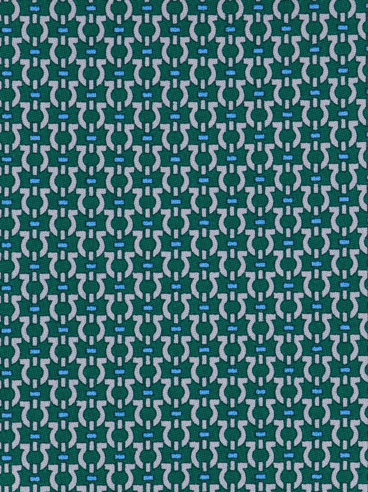 Corbata de seda estampado Gancini Gallery image 2