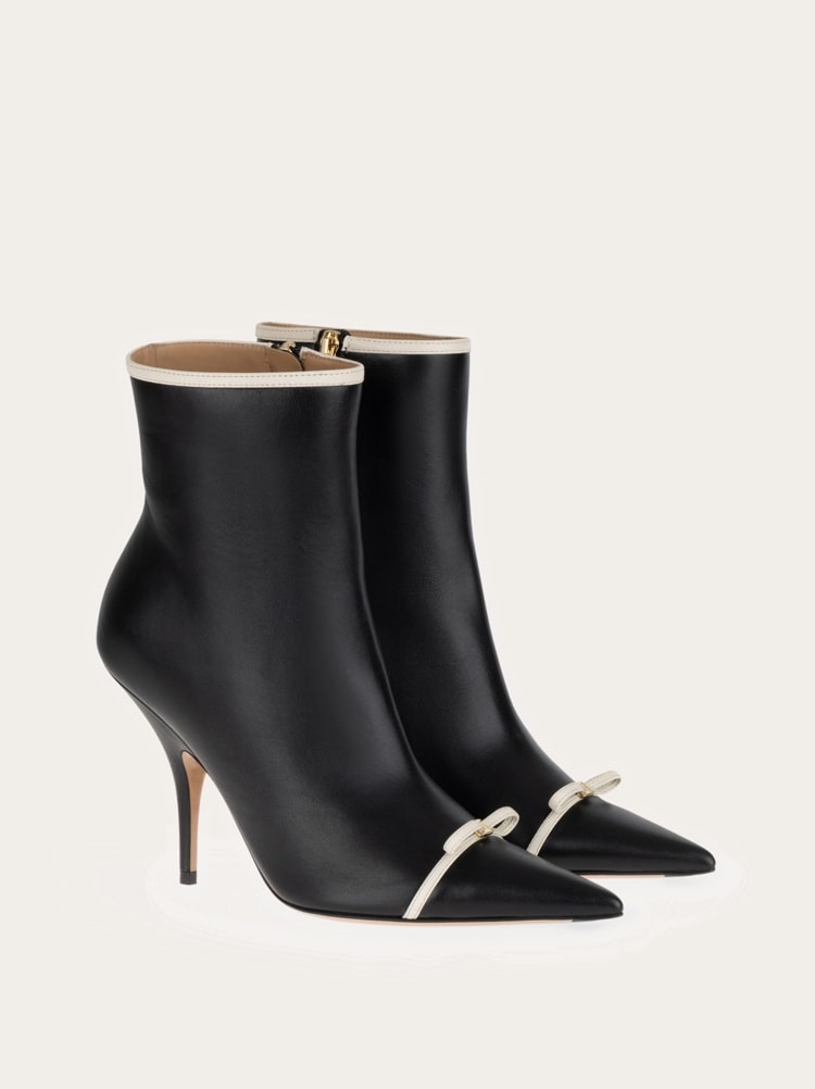 Pointed ankle boot with mini bow detail Gallery image 2