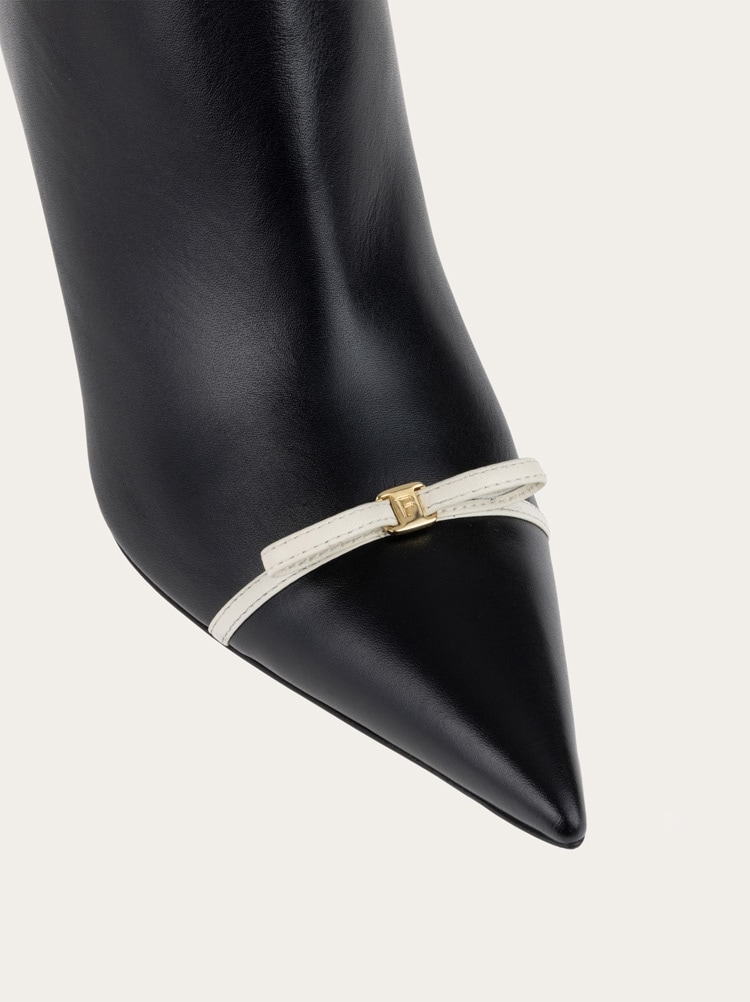 Pointed ankle boot with mini bow detail Gallery image 6