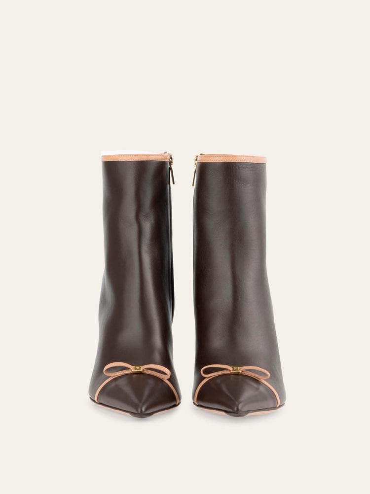 Pointed ankle boot with mini bow detail Gallery image 3