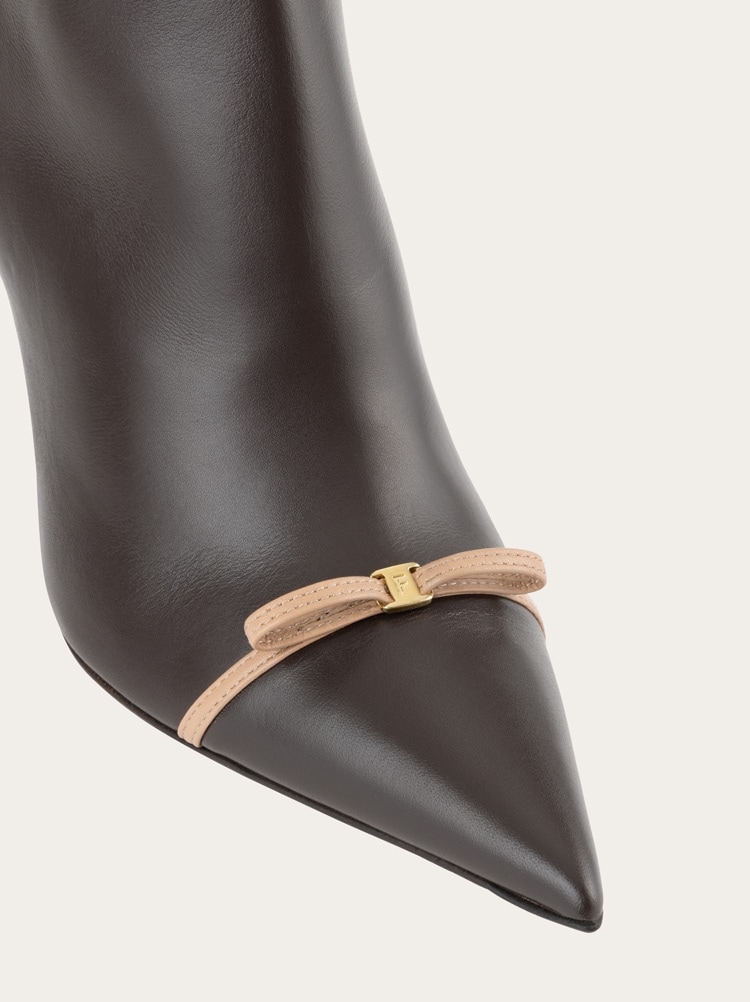 Pointed ankle boot with mini bow detail Gallery image 6