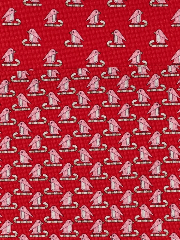 Corbata de seda estampado Pingüino Gallery image 2