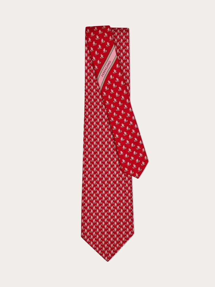 Corbata de seda estampado Pingüino Gallery image 3