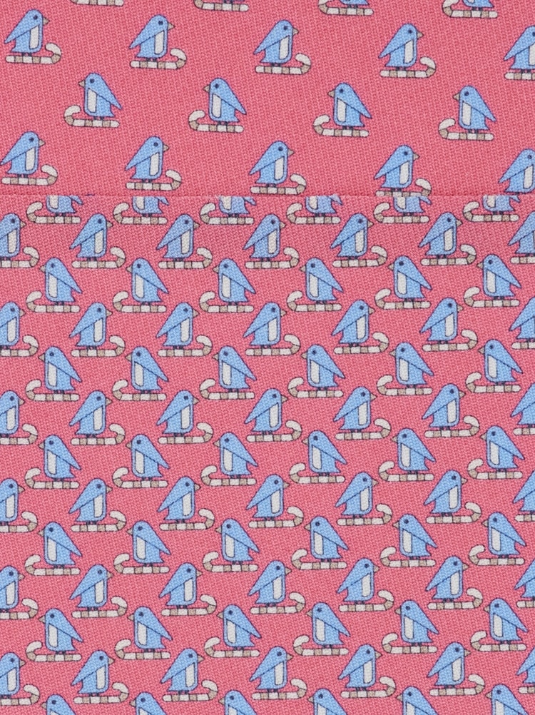 Penguin print silk tie Gallery image 2