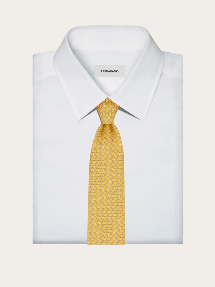 Penguin print silk tie Gallery image 4