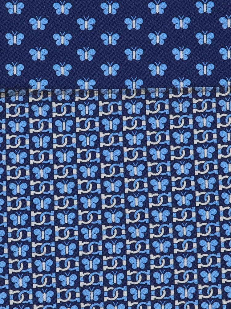 Butterfly print silk tie Gallery image 2