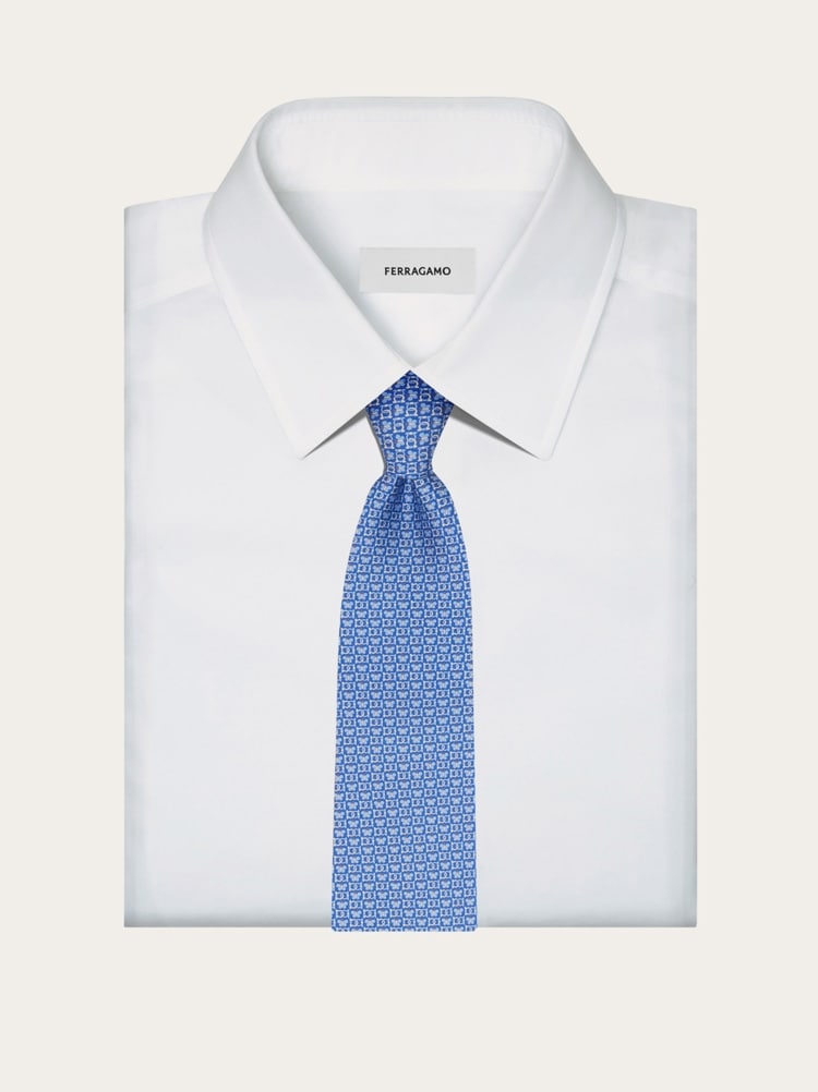 Cravatta in seta stampa Butterfly Gallery image 4