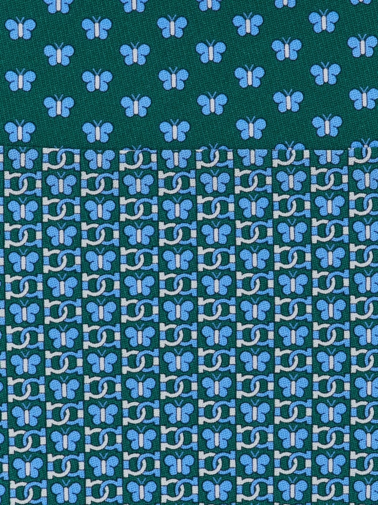 Cravatta in seta stampa Butterfly Gallery image 2