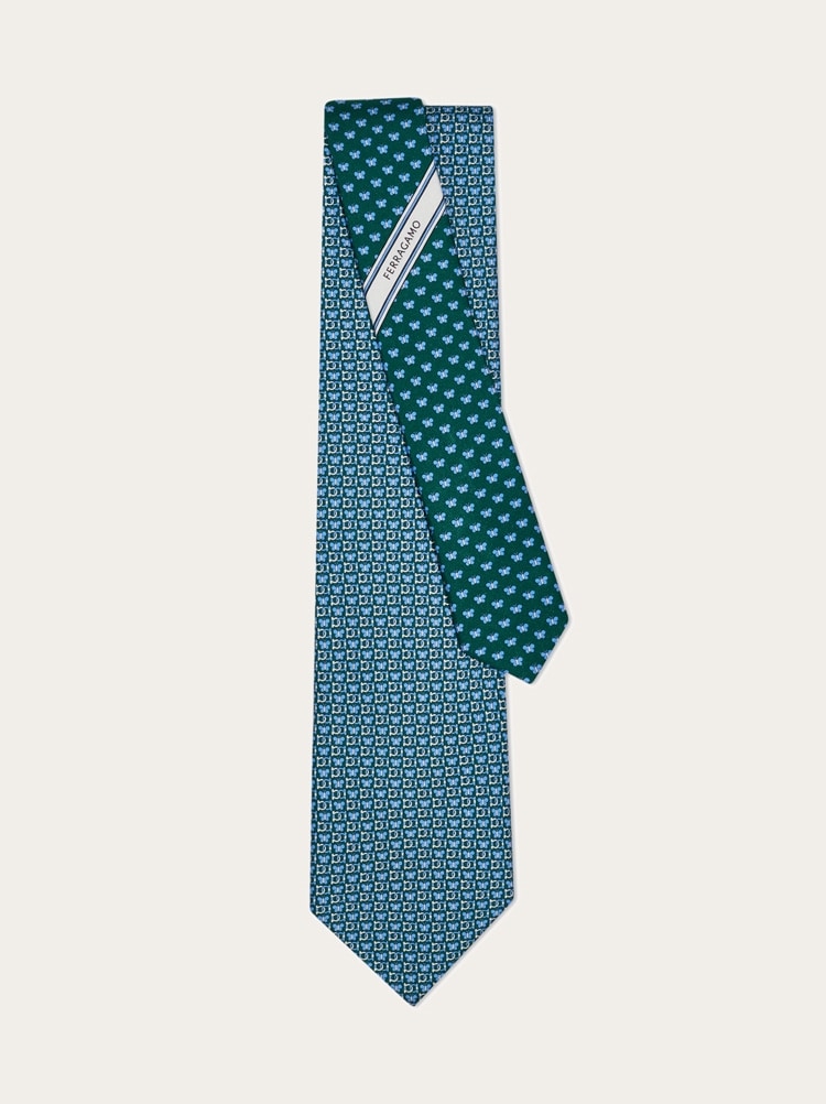 Cravatta in seta stampa Butterfly Gallery image 3