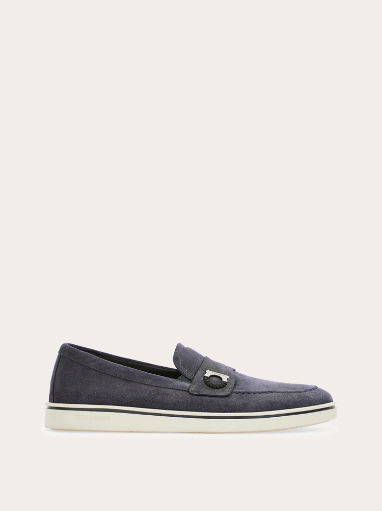 Boat shoe loafer with Gancini ornament Gallery image 1
