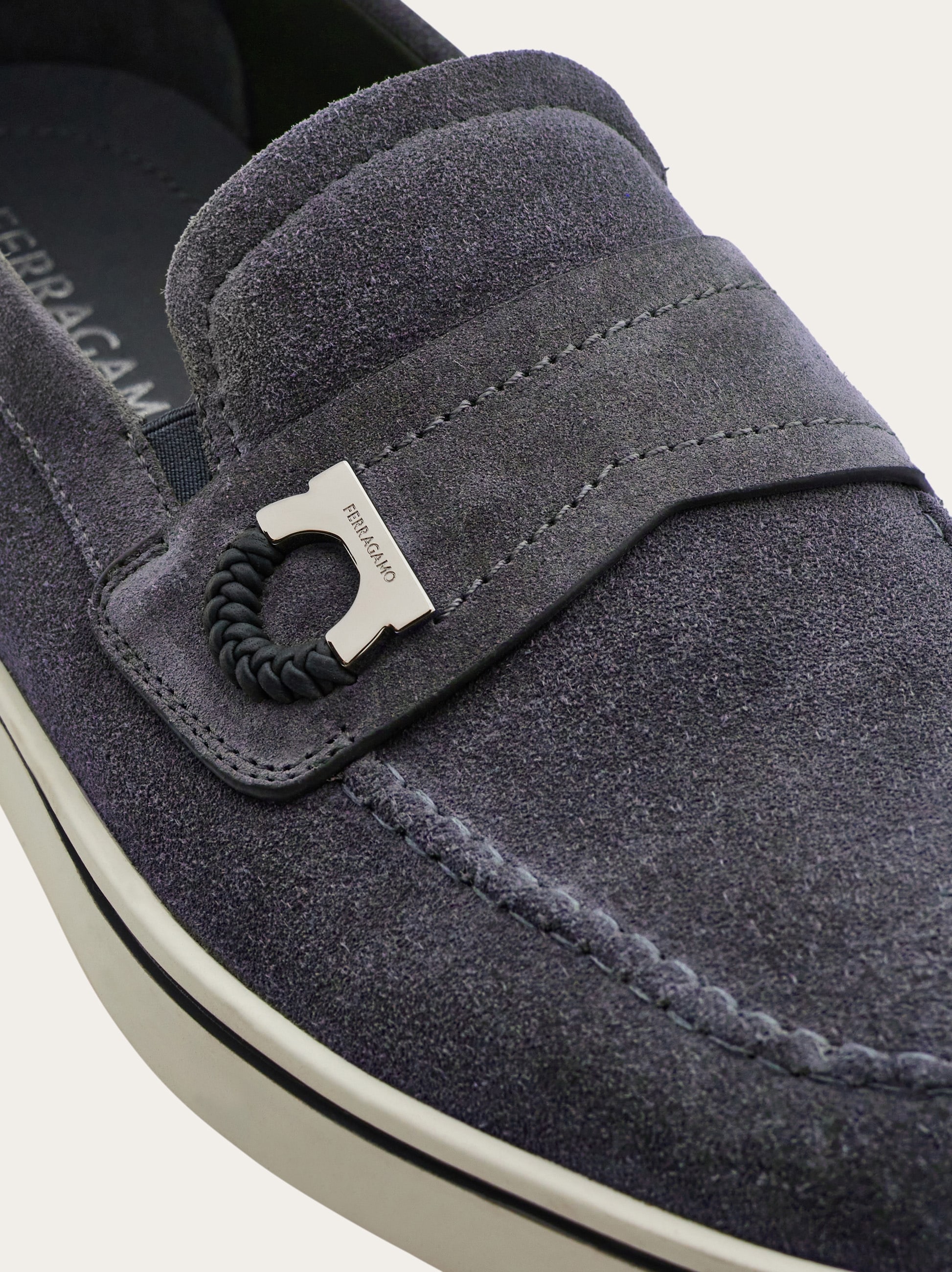 miromoro ！Salvatore Ferragamo ❤️ Boat shoe loafer with Gancini ornament - Men | Ferragamo