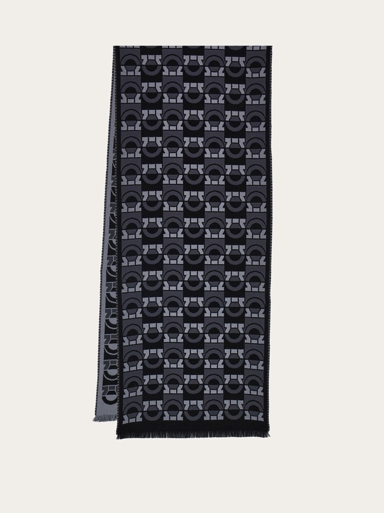 Gancini jacquard scarf Gallery image 1