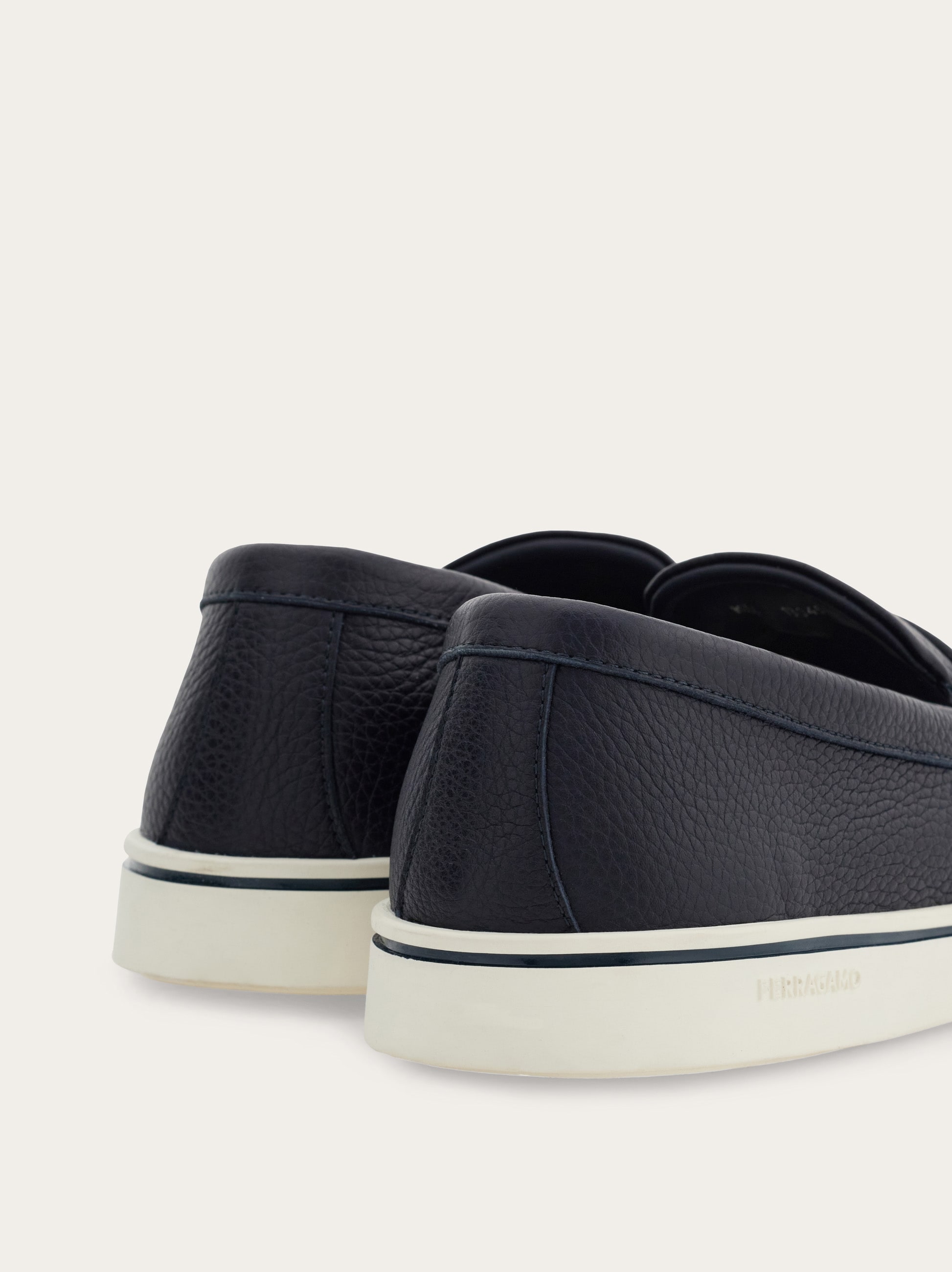 Boat shoe loafer with Gancini ornament - Men | Ferragamo