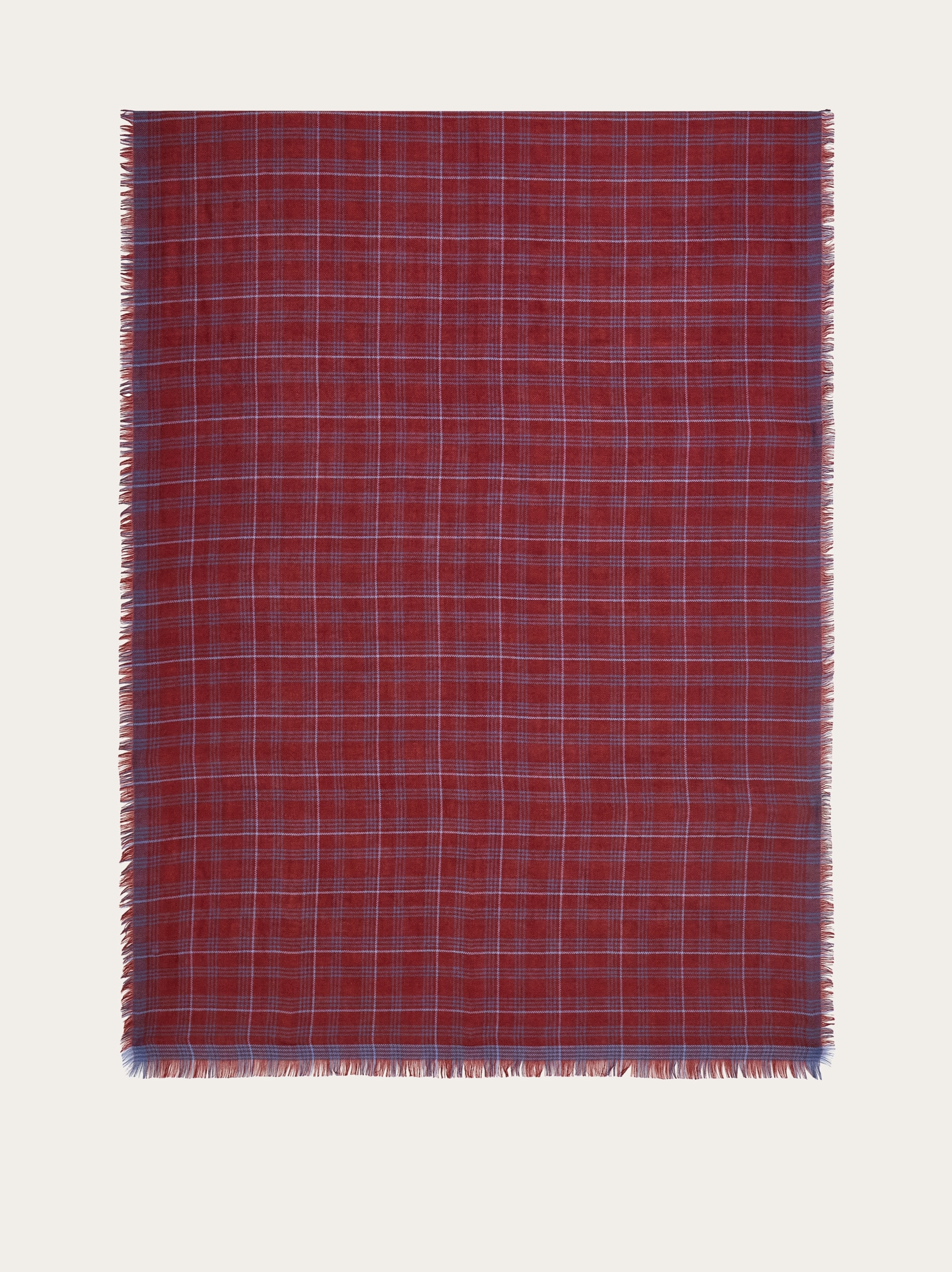 Salvatore Ferragamo シルク100％×カシミア100％マフラー Cashmere and silk scarf - Men | Ferragamo