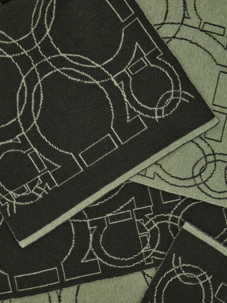 캐시미어 블렌드 간치니 스카프 Gallery image 6