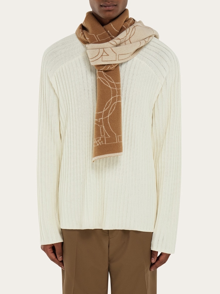 캐시미어 블렌드 간치니 스카프 Gallery image 3