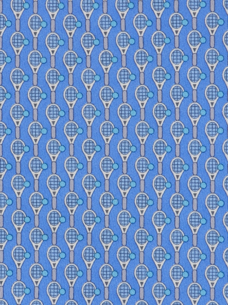 Corbata de seda estampado Tenis Gallery image 2