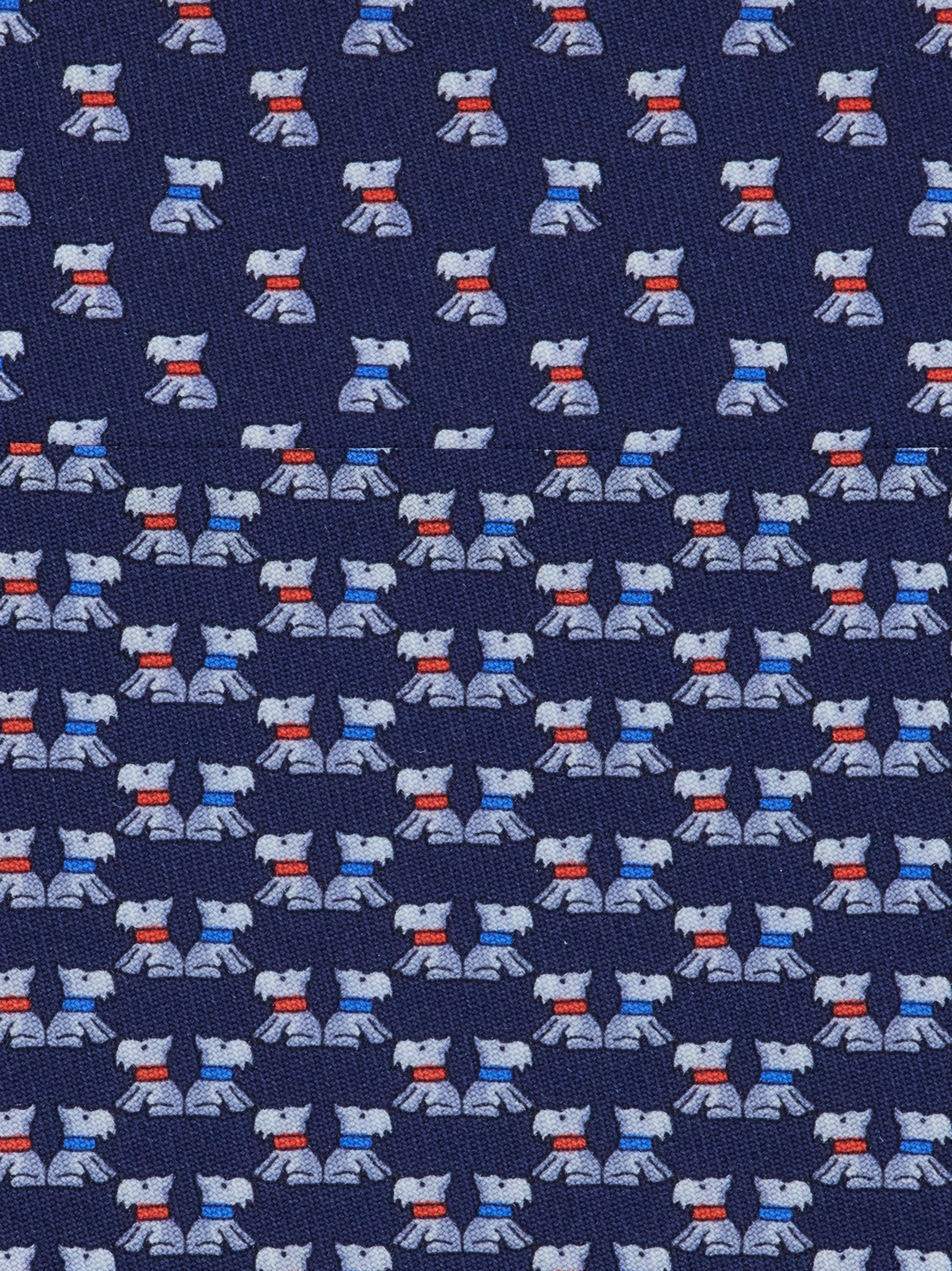 Terrier print silk tie - Men | Ferragamo
