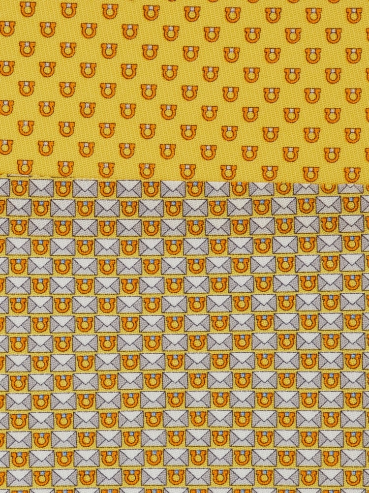 Gancini letter print silk tie Gallery image 2