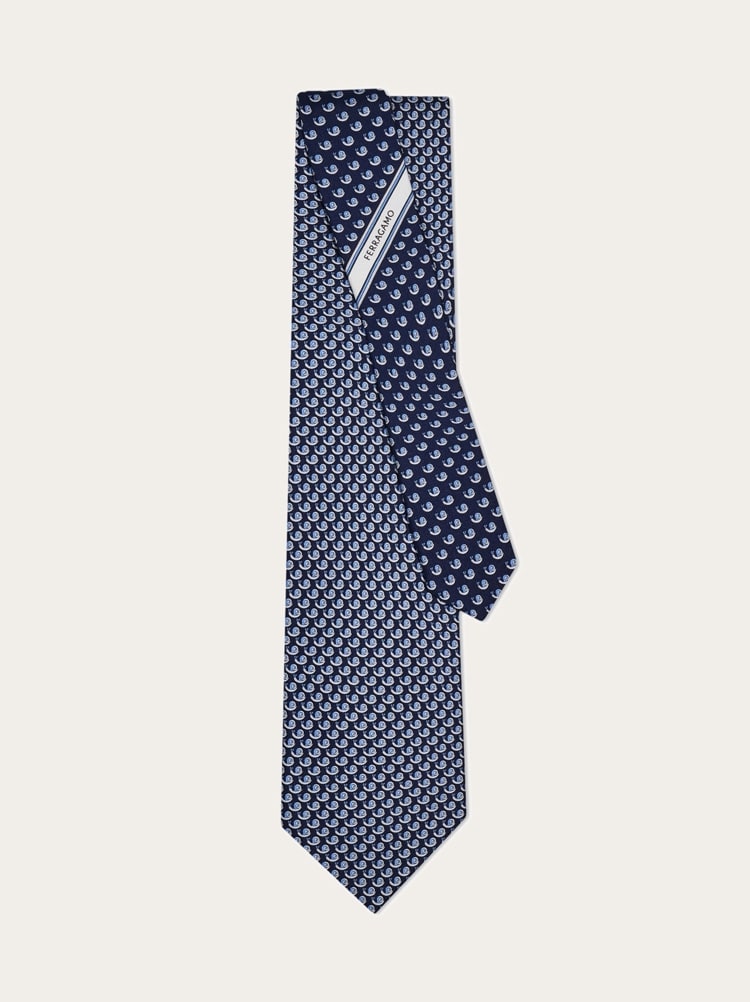 Snail print silk tie Gallery image 3